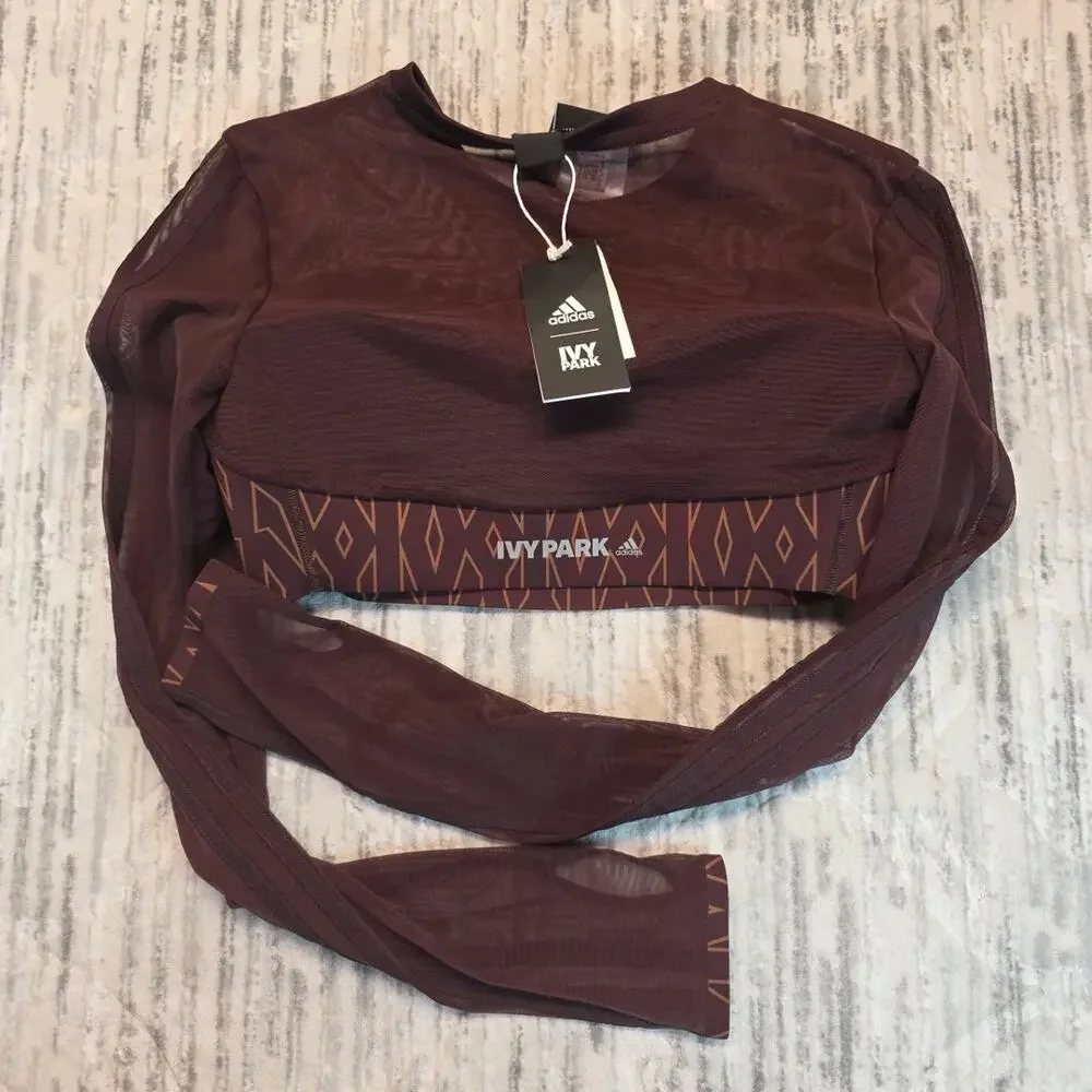 IVY Park Beyoncé x Adidas Monogram Crop Top Sz Small